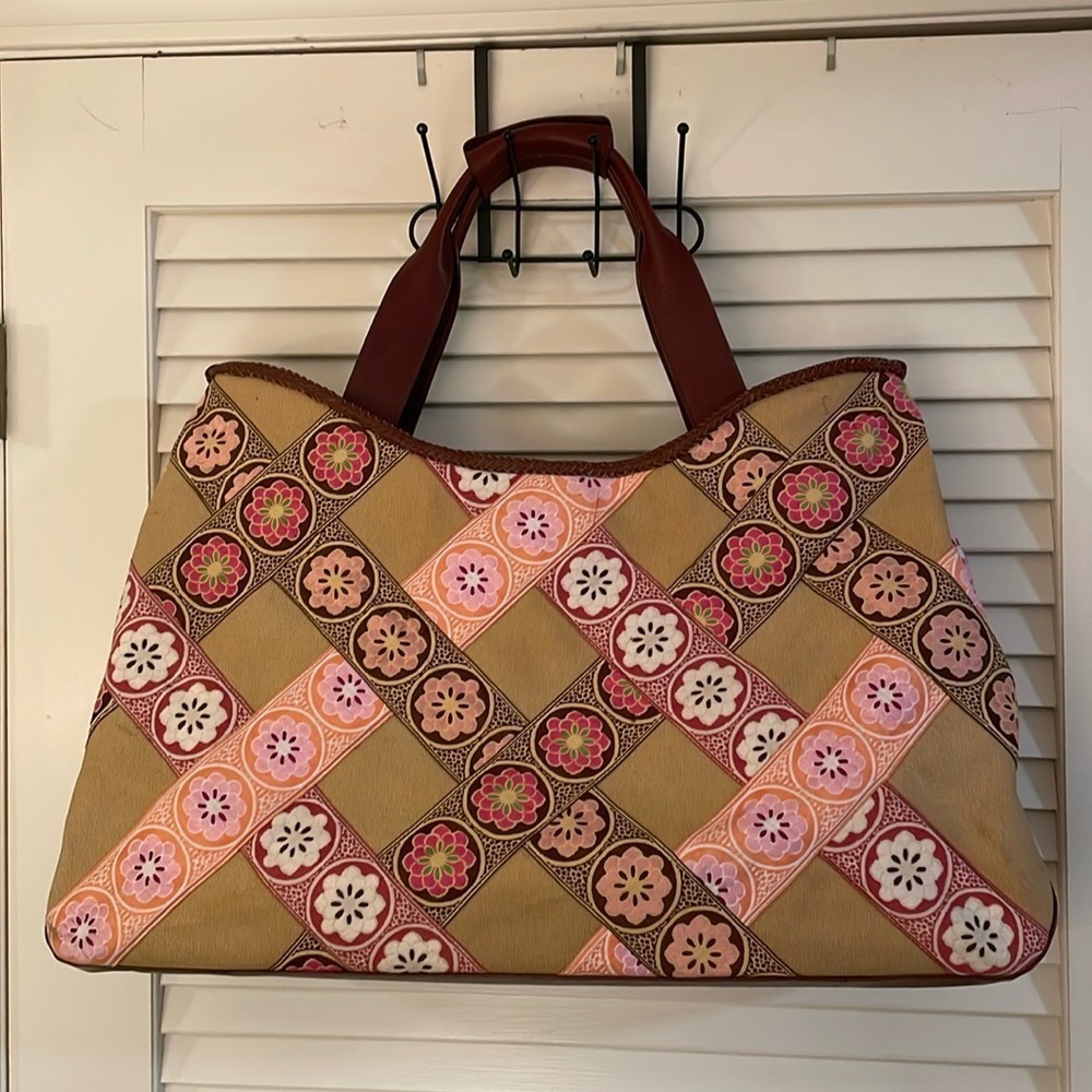 Hadley Pollet Large Zinnia Departure Leather Braided Weekender